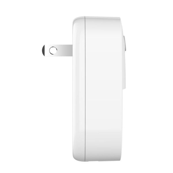 Adapter |   3-in-1 5V 2.5A Phone Wall Charge with Dual USB Ports Lighting & Sound Sensor Wall Lights White Adapter Adapter