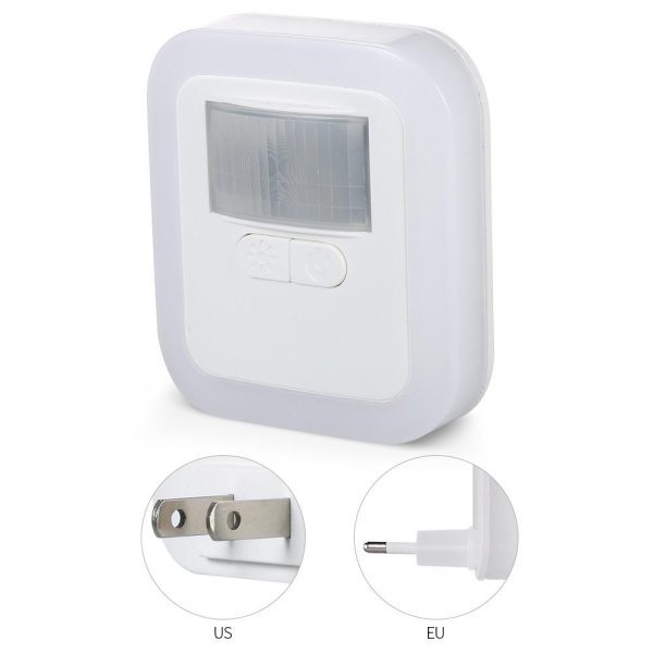 Adapter |   AC110-240V LED Plug-in Motion Sensor Light Wall Night Lamp Adapter Adapter