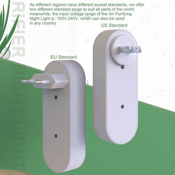 Adapter |   Air Purifying Night Light LED Intelligent Sensor Negative Ion Light Adapter Adapter