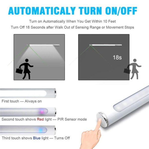 Adapter |   DC5V 2W 22LEDs Cabinet Lamp Sensitive Touching Control Adopted PIR Motion Inductor Sensor Adapter Adapter