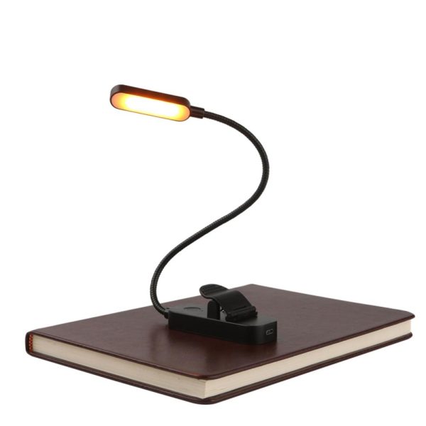 Adapter |   Led Flexible Clip on Book Light Eye-Caring Bookmark Reading Lamp USB Rechargeable Stepless Dimming Night Light White1 Adapter Adapter