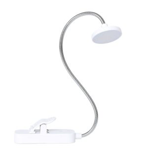 Adapter |   Led Flexible Clip on Book Light Eye-Caring Bookmark Reading Lamp USB Rechargeable Stepless Dimming Night Light White2 Adapter Adapter