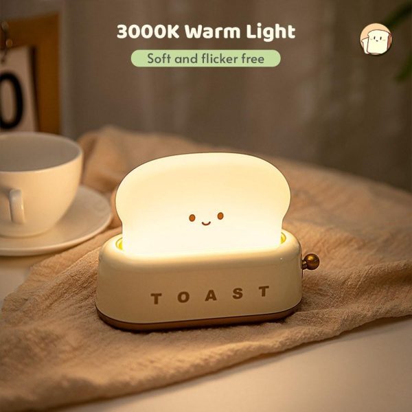 Adapter |   Mini Night Lights Toaster Lamp for Kids Cute Room Decor For Bedroom Living Room Dining Room Desktop Filling   Lights Adjustable Timer Christmas Gift for Girls Boys Friends Green Adapter Adapter