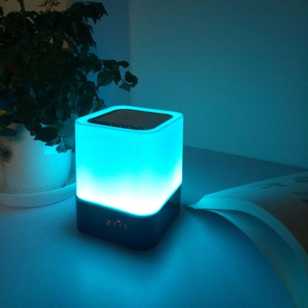 Adapter |   Multifunctional Atmosphere Lamp Wireless BT Speaker Touch Lamp Black & White Adapter Adapter