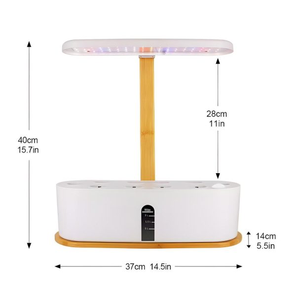 Camping Lights |   Hydroponics Growing System Indoor Garden 10 Pods 20W 72LED Grow Light Full Spectrum Adjustable Height Quiet Smart Pump Plants Germination Kit for Vegetable Flower Fruit Camping Lights Camping Lights