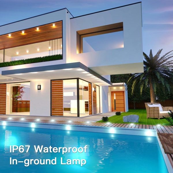 Dimmers |   DC12V Recessed LEDs Deck Lights IP67 Waterproof Outdoor In-ground Lamp Landscape Light Black LED Lighting Black