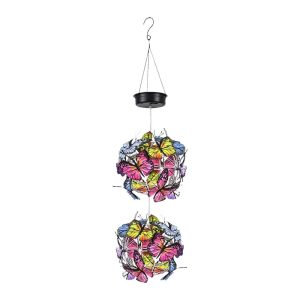 Dimmers |   Outdoor Hanging Solar Lights Butterfly Pattern Decorative LED Lanterns Dimmers Dimmers