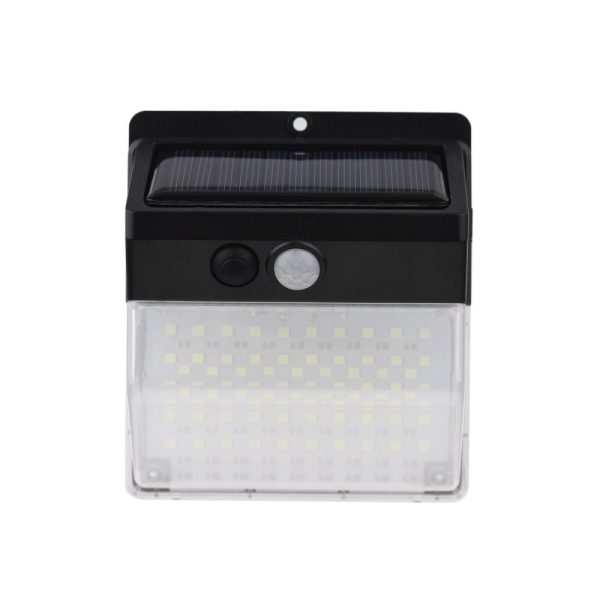 Headlights |   136 LEDs Solar Wall Light PIR Motion Sensor Lights Outdoor Waterproof Garden Lamp Night Light Black Headlights Black