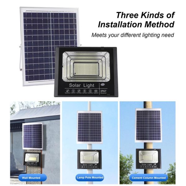 Headlights |   25W 44 LEDs Outdoor LEDs Solar Light IP67 Waterproof Solar Powered Wall Lamp with Remote Controller Headlights Headlights