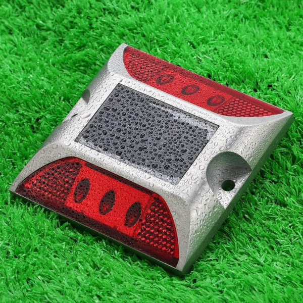 Headlights |   2W 6 LED Solar Powered Driveway Lamp Light Red Headlights Headlights