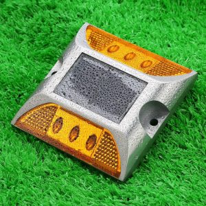 Headlights |   2W 6 LED Solar Powered Driveway Lamp Light Yellow Headlights Headlights