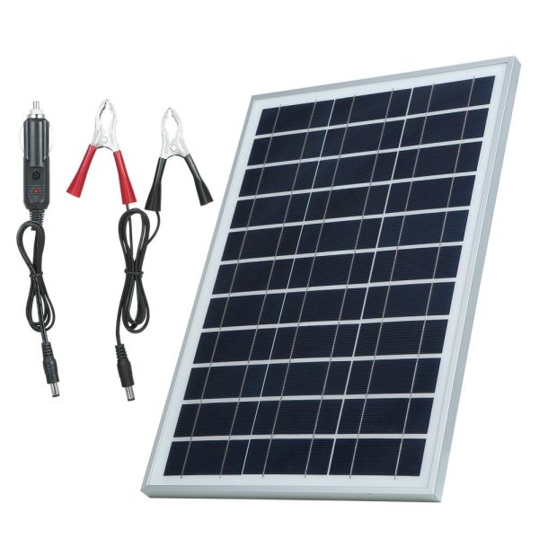 Headlights |   60W DC 5V/18V Flexible Solar Panel Kit Set IP65 Water Resistance/ DC Alligator Clip/ 1 * Car Charger Grey Headlights Grey