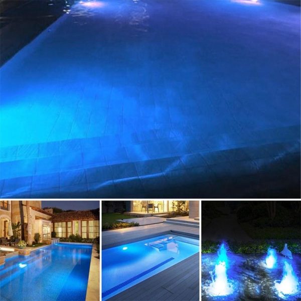 Headlights |   LED Pool Lights Waterproof Solar Powered Garden Pond Light Gold-1 Headlights Gold-1