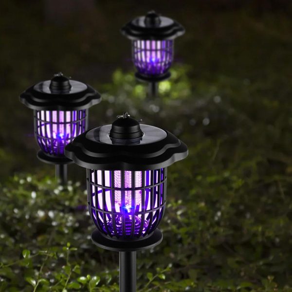 Headlights |   Solar Mosquito Killer Lamp Motion Sensor Lawn Light Electric Shock Mosquito Fly Killer Light Outdoor Landscape Courtyard Light Black Headlights Black