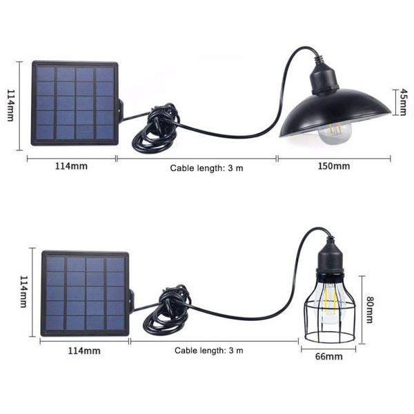 Headlights |   Solar Powered Energy Pendant Light E27 Outdoor Lamp Sensitive Light Headlights Headlights