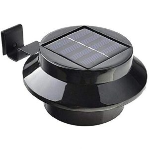 Headlights |   Solar Powered Light Outdoor Waterproof Eaves Light Wall Light Fence Light Solar Rail Guard Light for Courtyard Garden Park Black Headlights Black