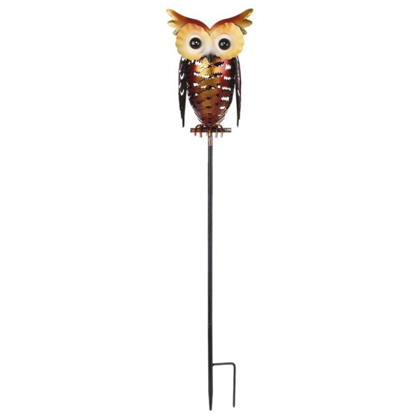 Headlights |   Solar Powered Owl Lantern Lights Stake Lamp Metal Owl Decorative LED Garden Landscape Light for Walkway Pathway Yard Lawn Warm Light (2800K-3200K) Headlights Headlights