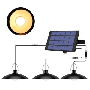 Headlights |   Solar Powered Pendants Light with Adjustable Panel Auto ON/OFF Lighting Sensor IP65 Water-resistant Hanging Lamp for Outdoor/Indoor Garden Patio Yard Storage Headlights Headlights