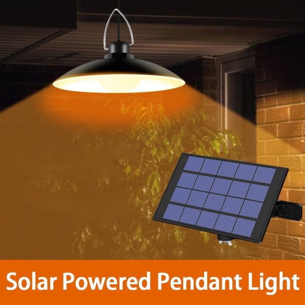 Headlights |   Solar Powered Pendants Light with Adjustable Panel Auto ON/OFF Lighting Sensor IP65 Water-resistant Hanging Lamp for Outdoor/Indoor Garden Patio Yard Storage Headlights Headlights