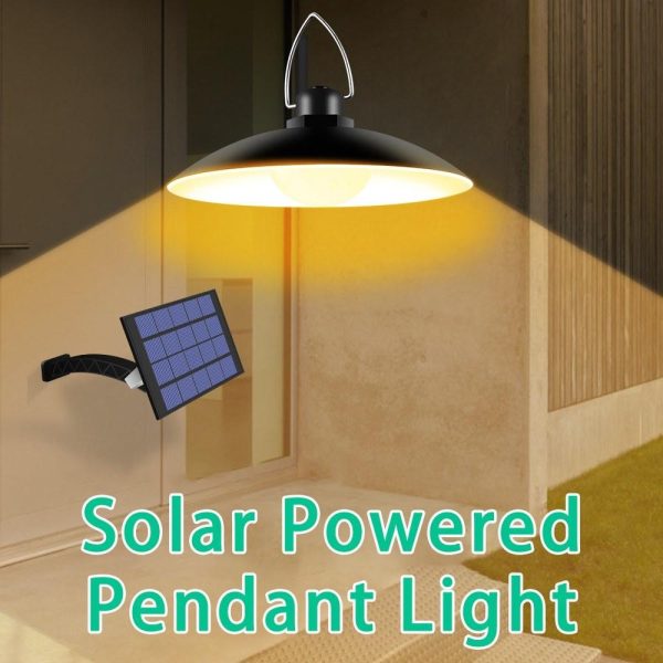 Headlights |   Solar Powered Pendants Light with Adjustable Panel Auto ON/OFF Lighting Sensor IP65 Water-resistant Hanging Lamp for Outdoor/Indoor Garden Patio Yard Storage Headlights Headlights