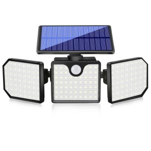 Headlights |   Solar Powered Sensor Wall Light Outdoor Waterproof Lighting Home Garden Lights Black Headlights Black