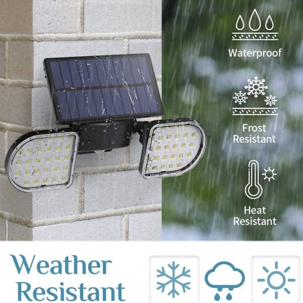 Headlights |   Solar Powered Sensor Wall Light Outdoor Waterproof Lighting Home Garden Lights Black Headlights Black