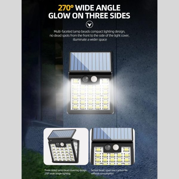 Headlights |   Solar Wall Lights Home Solar Garden Lights Outdoor Lights Waterproof Body Sensor Wall Lights Black Headlights Black