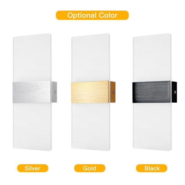 Lamp Bases |   A C110-265V LEDs 4W Wall Light Cabinet Lamp for Corridor Wardrobe Cabinet Closet Cupboard Gold Lamp Bases Gold