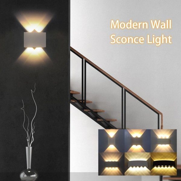 Lamp Bases |   AC85-265V Modern Wall Sconce Lights White Lamp Bases Lamp Bases