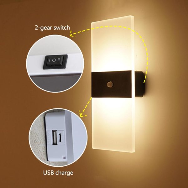 Lamp Bases |   Intelligent Human Body Induction Lamp Magnetic Wall Lamp Hallway Corridor Small Night Light Lamp Bases Lamp Bases