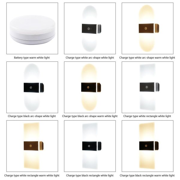 Lamp Bases |   Intelligent Human Body Induction Lamp Magnetic Wall Lamp Hallway Corridor Small Night Light Lamp Bases Lamp Bases