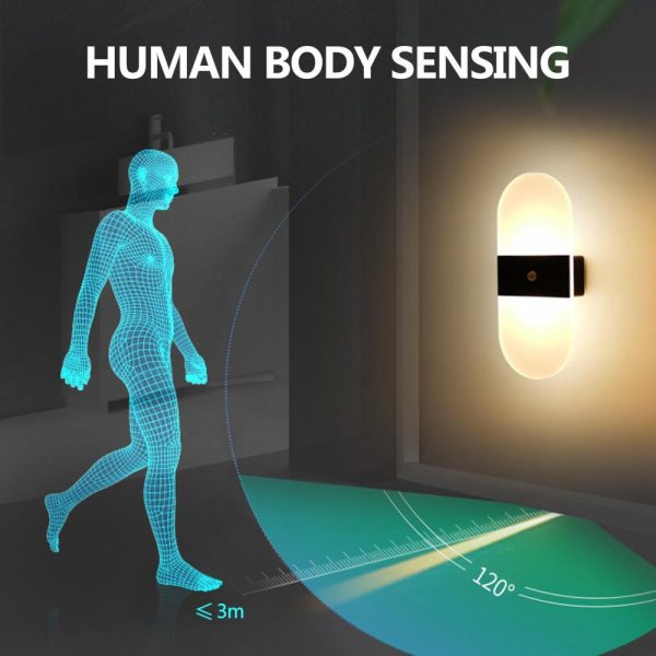 Lamp Bases |   Intelligent Human Body Induction Lamp Magnetic Wall Lamp Hallway Corridor Small Night Light Lamp Bases Lamp Bases