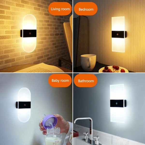 Lamp Bases |   Intelligent Human Body Induction Lamp Magnetic Wall Lamp Hallway Corridor Small Night Light Lamp Bases Lamp Bases