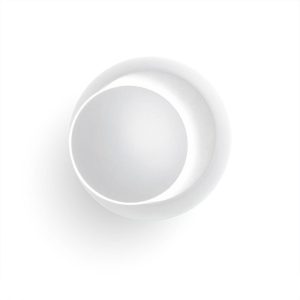 Lamp Bases |   LED Wall Lamp 360 Degree Rotatable Round Crescent Wall Light White Lamp Bases Lamp Bases