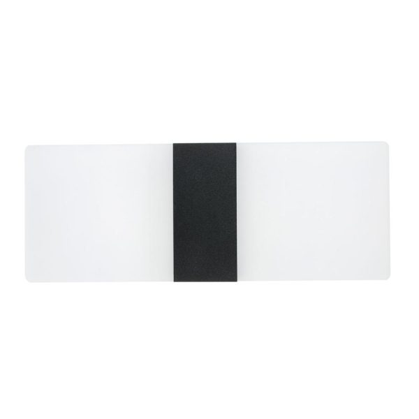 Lamp Bases |   LED Wall Lamp Rectangle AC85-265V Bedside Corridor Wall Lamp Home Decorative Aluminum Light Fixture(14x6cm) Black1 Lamp Bases Black1