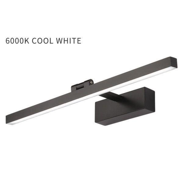 Lamp Bases |   Modern LEDs Sconce Wall Lamp AC100-240V 9W 40cm/15.7in Bathroom Mirror Light Fixture Indoor Wall Lamp 6000K Cool White Black Lamp Bases Black