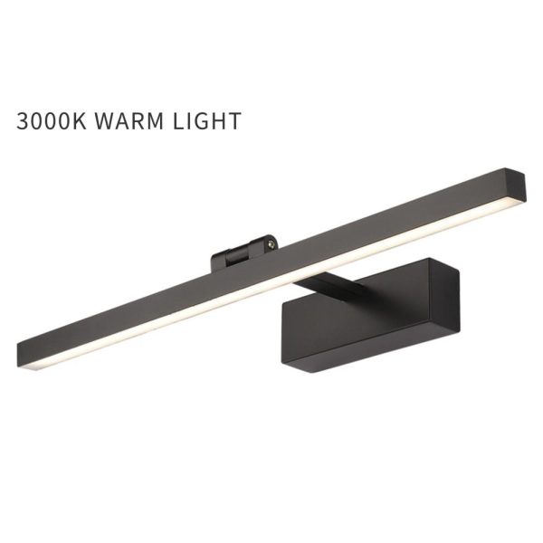 Lamp Bases |   Modern LEDs Sconce Wall Lamp AC100-240V 9W 40cm/15.7in Bathroom Mirror Light Fixture Indoor Wall Lamp 6000K Cool White Black Lamp Bases Black