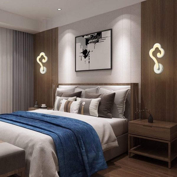 Lamp Bases |   Wall Light Modern LEDs Wall Mounting Lamp Cloud Shape Light Fixtures for Bedside Corridor Wall Mounted Home Lighting Decoration White Lamp Bases Lamp Bases