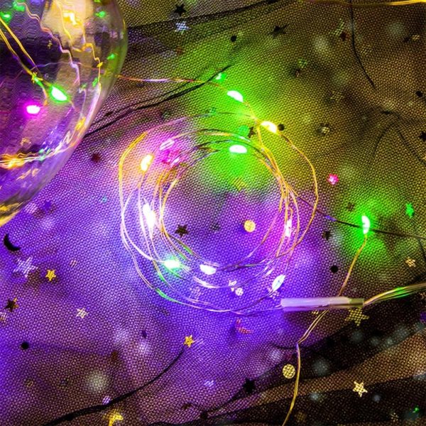 Lawn Lamps |   10m Multi-color USB String Light with Battery Box Constant Bright 100 Lamp Beads Copper Wire Romantic Decoration Lawn Lamps Lawn Lamps