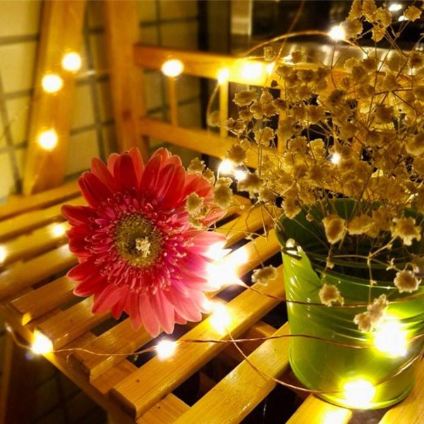 Lawn Lamps |   50 LEDs Fairy Lights Sound Activated Twinkle String Lights Lawn Lamps Lawn Lamps