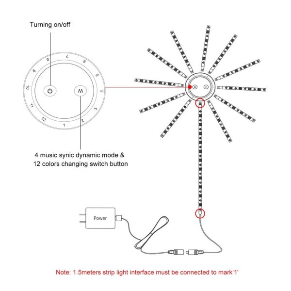 Lawn Lamps |   BT Connected Firework LEDs Strips Light Lawn Lamps Lawn Lamps