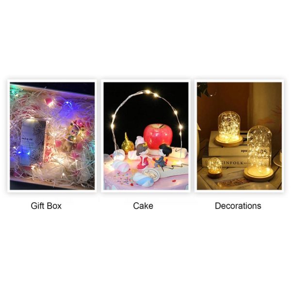 Lawn Lamps |   Led Fairy Lights Silvery Copper Wire String Lamp with Battery-Box for Gift Box Wedding Centerpiece Party Christmas Table Decor Lawn Lamps Lawn Lamps