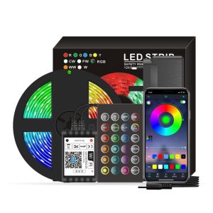 Lawn Lamps |   Smart Wifi LED RGB Strip Lights 16.4ft. 5050 Color Changing Lights Lawn Lamps Lawn Lamps