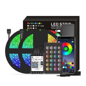 Lawn Lamps |   Smart Wifi LED RGB Strip Lights 32.8ft. 5050 Color Changing Lights Lawn Lamps Lawn Lamps