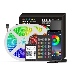 Lawn Lamps |   Smart Wifi LED RGB Strip Lights 65.6ft. 5050 Color Changing Lights Lawn Lamps Lawn Lamps