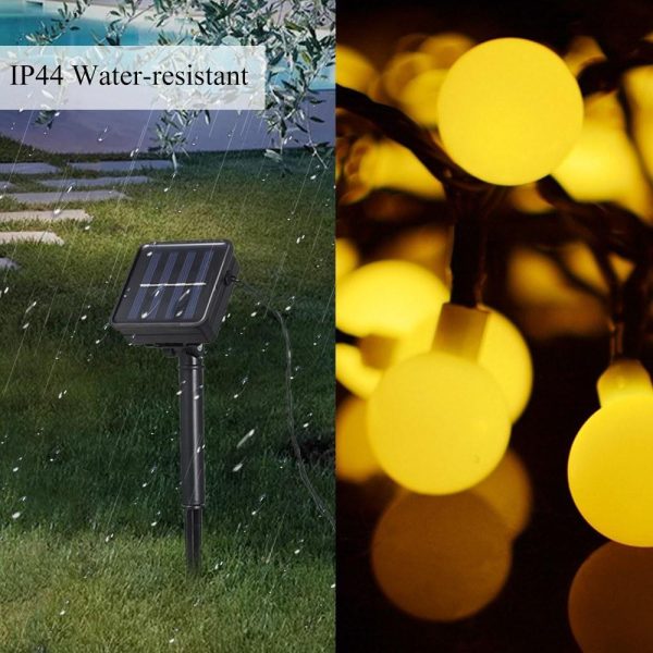 Lawn Lamps |   Solar Powered 50 LEDs String Light Warm White Lawn Lamps Lawn Lamps