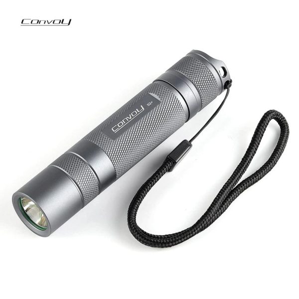 LED Flood Lights |   S2+ Flashlight 18650 LED Flashlight Handheld Torch Light with Temperature Protection (SST40 6500K 12 Groups) Grey Flashlights & Accessories Grey