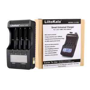 LED Solar Lights |   Lii-500 Battery Charger Smart Charger w/ 4 Battery Slots LCD Display for Ni-MH Ni-Cd Li-ion Rechargeable Batteries Holder Black Flashlights & Accessories Black