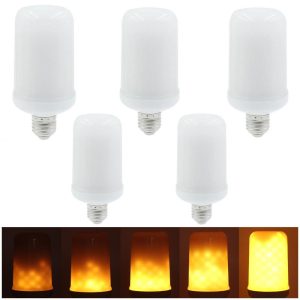 LED Street Lights |   5PCS SMD2835 LED Flame Flickering Effect Light Bulbs LED Light Bulbs LED Street Lights