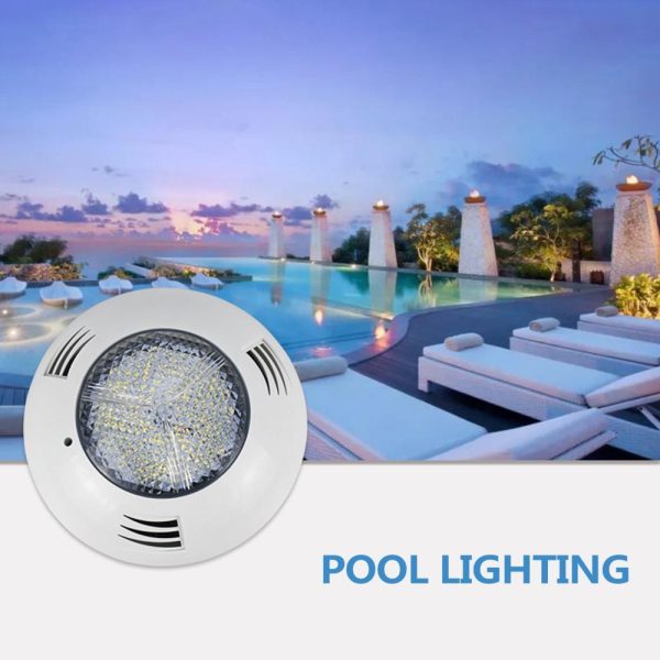 Light Beads |   12V 35W Swimming Pool Wall-mounted Light Remote Control Colorful Light IP68 Waterproof Underwater Light White LED Lighting Light Beads